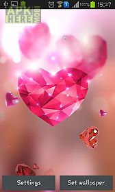 diamond hearts by  hq live wallpaper