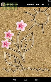 draw in sand live wallpaper