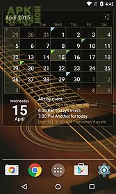 calendar widget: month+agenda