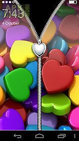 cute love hearts zip lock