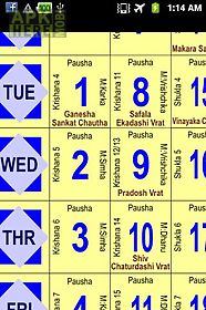 hindu calendar - free