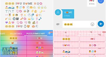 Puzzle fun art-emoji keyboard