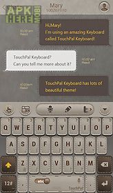 touchpal leather theme
