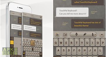 Touchpal leather theme