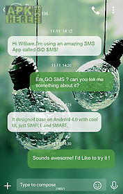 go sms pro rainy theme
