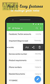 secure notes - note pad
