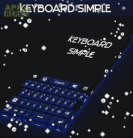 simple keyboard dark blue