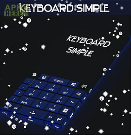 simple keyboard dark blue