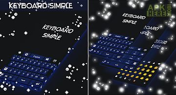 Simple keyboard dark blue