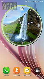 waterfall analog clock