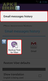 backup text for viber