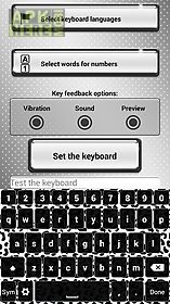 black and white keyboard theme