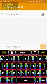 neon color keyboard