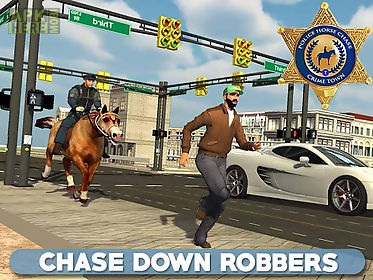 police horse chase -crime town