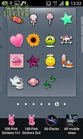 100 cute girly stickers ^_^