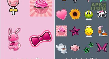 100 cute girly stickers ^_^