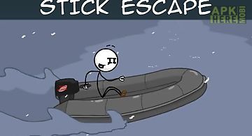 Stick escape: adventure game