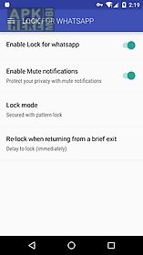 lock for whatsapp