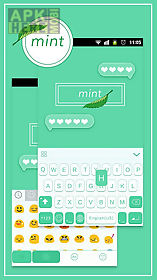 mint theme for emoji keyboard