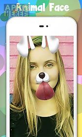 snap sticker and doggy face changer