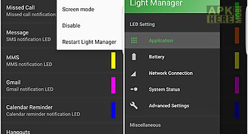 Light manager - led settings