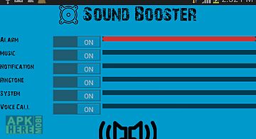 Sound volume booster