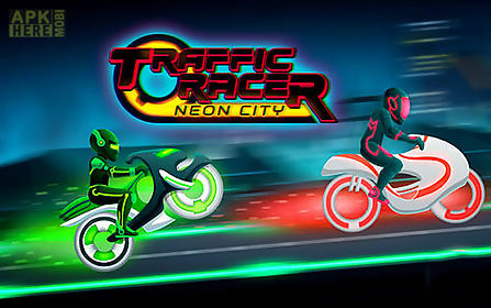 bike race game: traffic rider of neon city