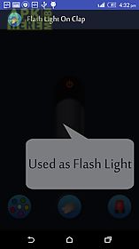 flash light on clap