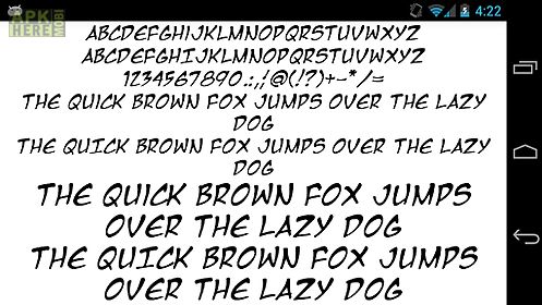 fonts for flipfont 50 22