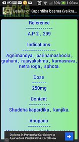 ayurveda medicine list