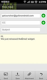 go email widget