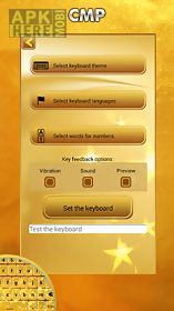 gold keyboard theme