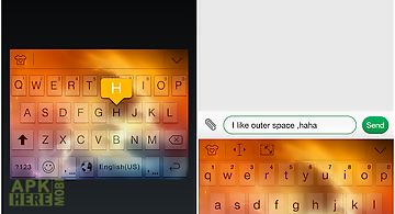 Outer space theme - ikeyboard