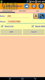 block sms and call