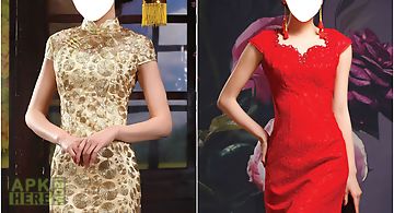 Chinese costume photo montage