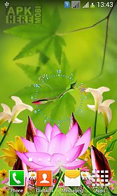 lotus flower clock