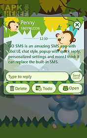 go sms pro zoo theme