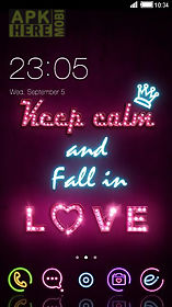 pink love theme for android