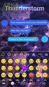 thunderstorm emoji ikeyboard