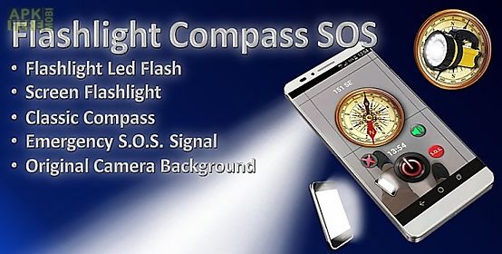 flashlight compass sos (free)