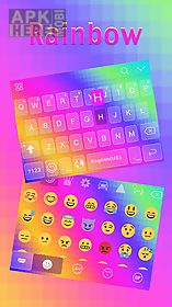 rainbow emoji ikeyboard theme