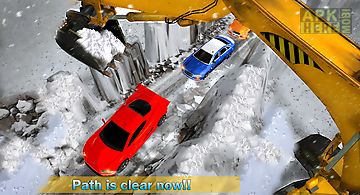 Snow rescue excavator sim
