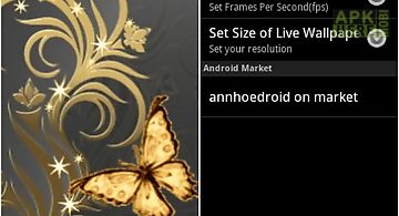 Great butterfly gold live wall