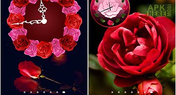 Roses clock widget