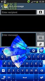 simple blue keyboard