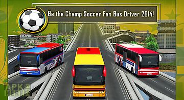Soccer fan bus driver 3d