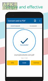 convert web to pdf