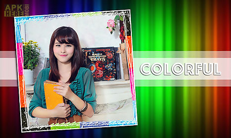 colorful photo frame collage