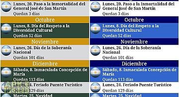 Calendario feriados argentina