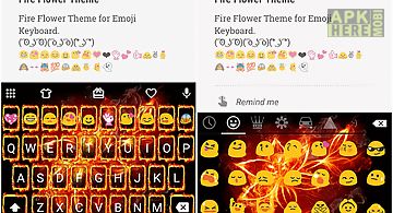 Fire flower emoji keyboard